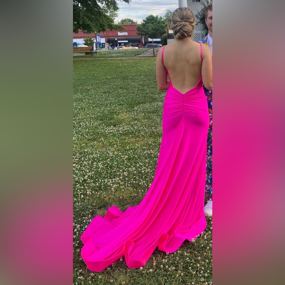 Sherri Hill- hot pink prom/ pageant dress